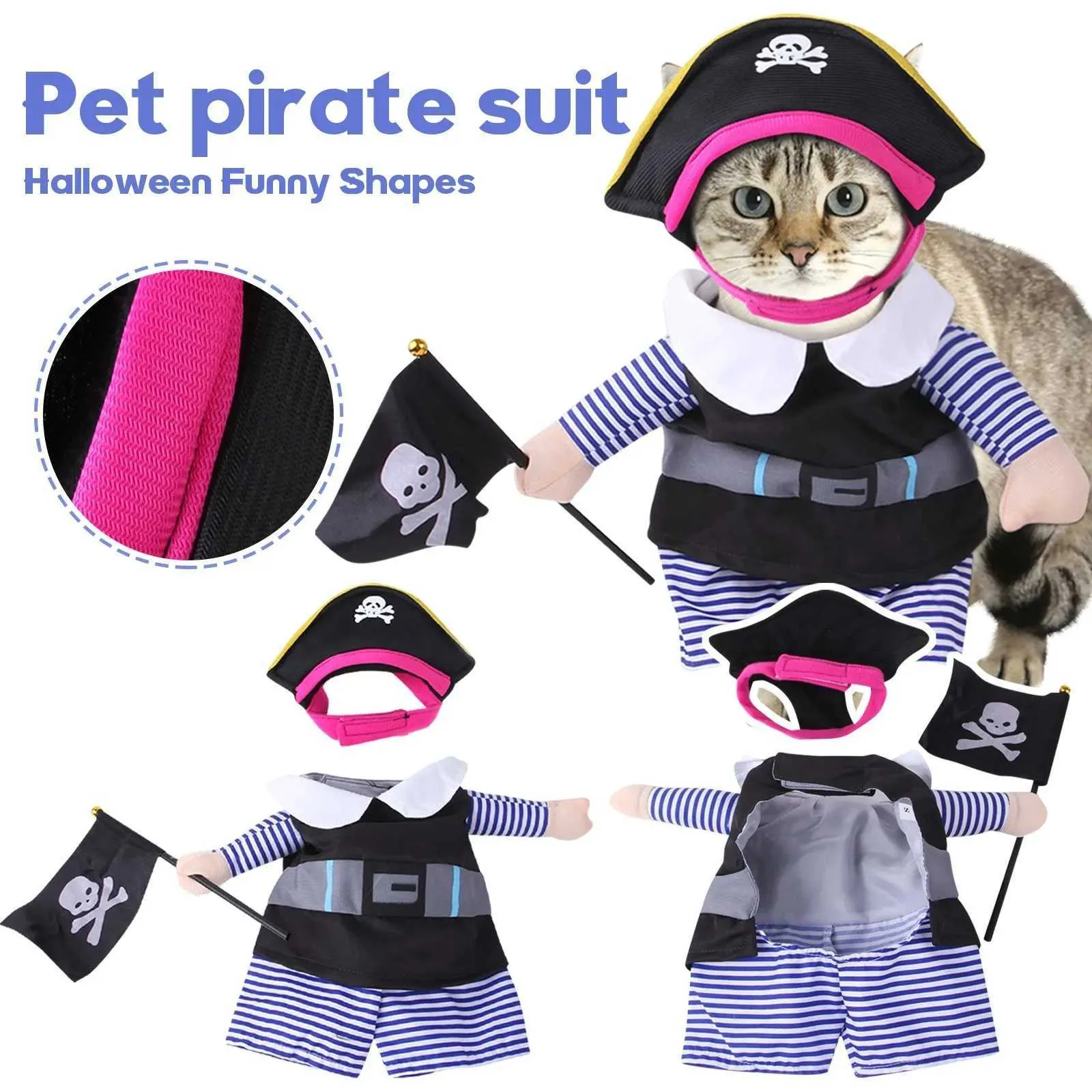 Disfraces De Cosplay De Mascotas Divertidas Para Halloween: Piratas Jugando  A Gatos Caribeños Y Perros En Atuendos Navideños XJ240906 De 5,13 € | DHgate, image size:1600x1600