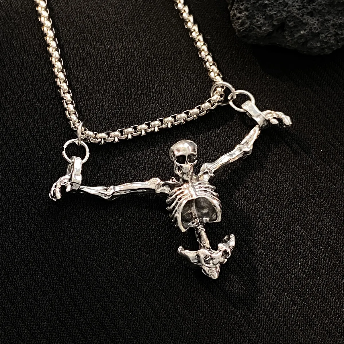 Silver Grim Reaper Pewter Charm – Angel Of Death – Halloween Spooky Jewelry