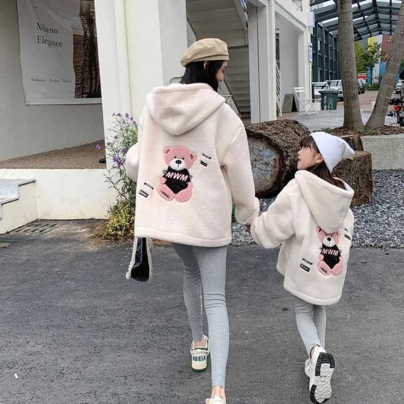 Warm Polar Fleece Family Matching Cardigans: Winter Hooded Jackets, Mother  Daughter Children's Coats Shop Now!