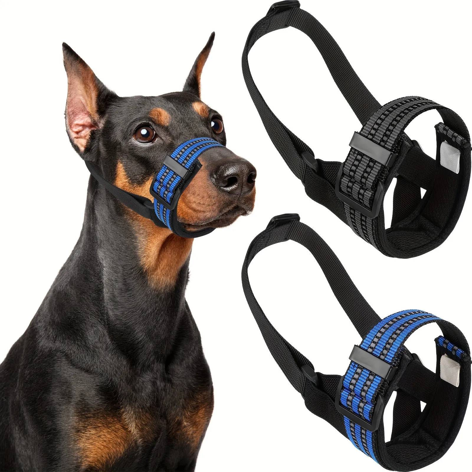 Bulk Adjustable Muzzle Guard Set For Dogs Chewing Safe Head Harness Padded Mouth Halter Biting Training Webmaster Tools For Guide Dogs And Pets PU1347 From Puhuo88 12.67 DHgate.Com