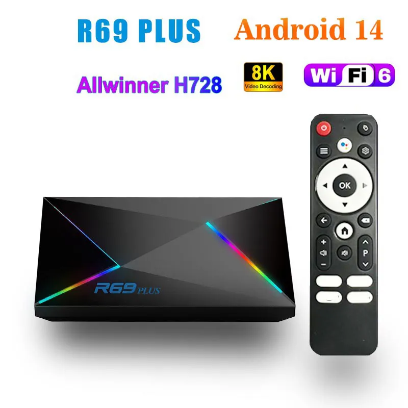 R69 PLUS Smart Android TV Box 4GB RAM 32GB Storage Octa Core