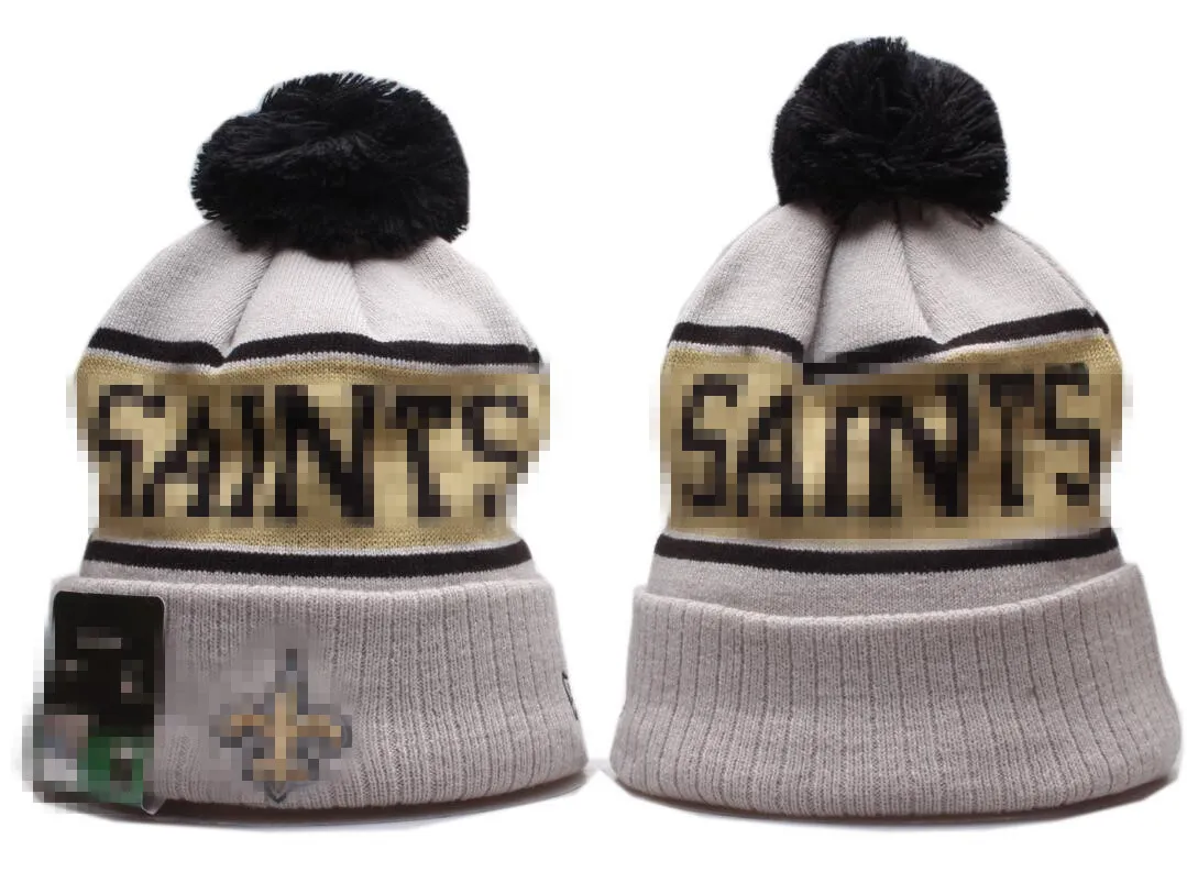Knitted Pom Saints Beanie Bobble Hat For Men And Women Striped Sideline Wool Warm Sport Knit Hat BasEball George Beanie Hat A10 From Dhgate1110 5.83 DHgate.Com