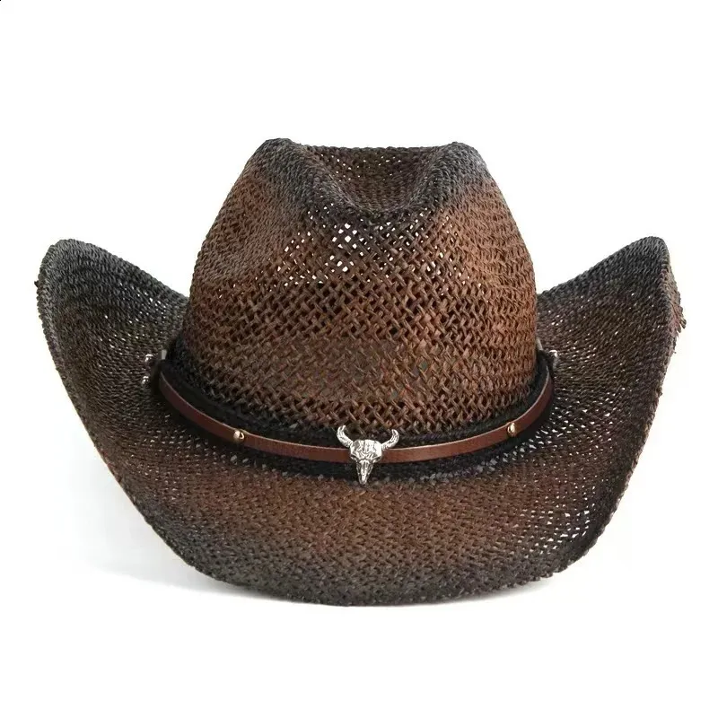 Ladies Western Hats, Handwoven Straw Cowboy Hat For Women