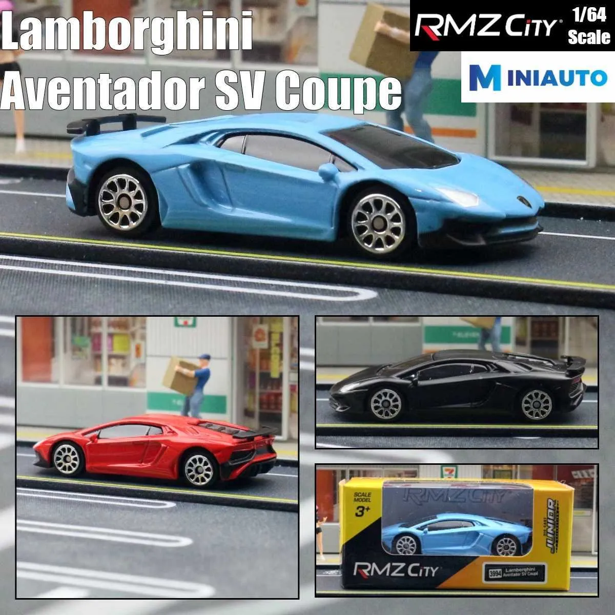 1/64 Lamborghini Aventador SV Coupe Diecast Model Car