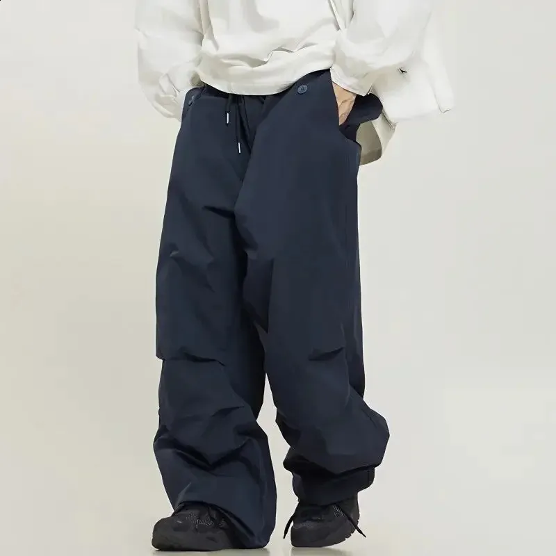 Caqnni Cargo Pants for Men Baggy Parachute Pants Mens 80S