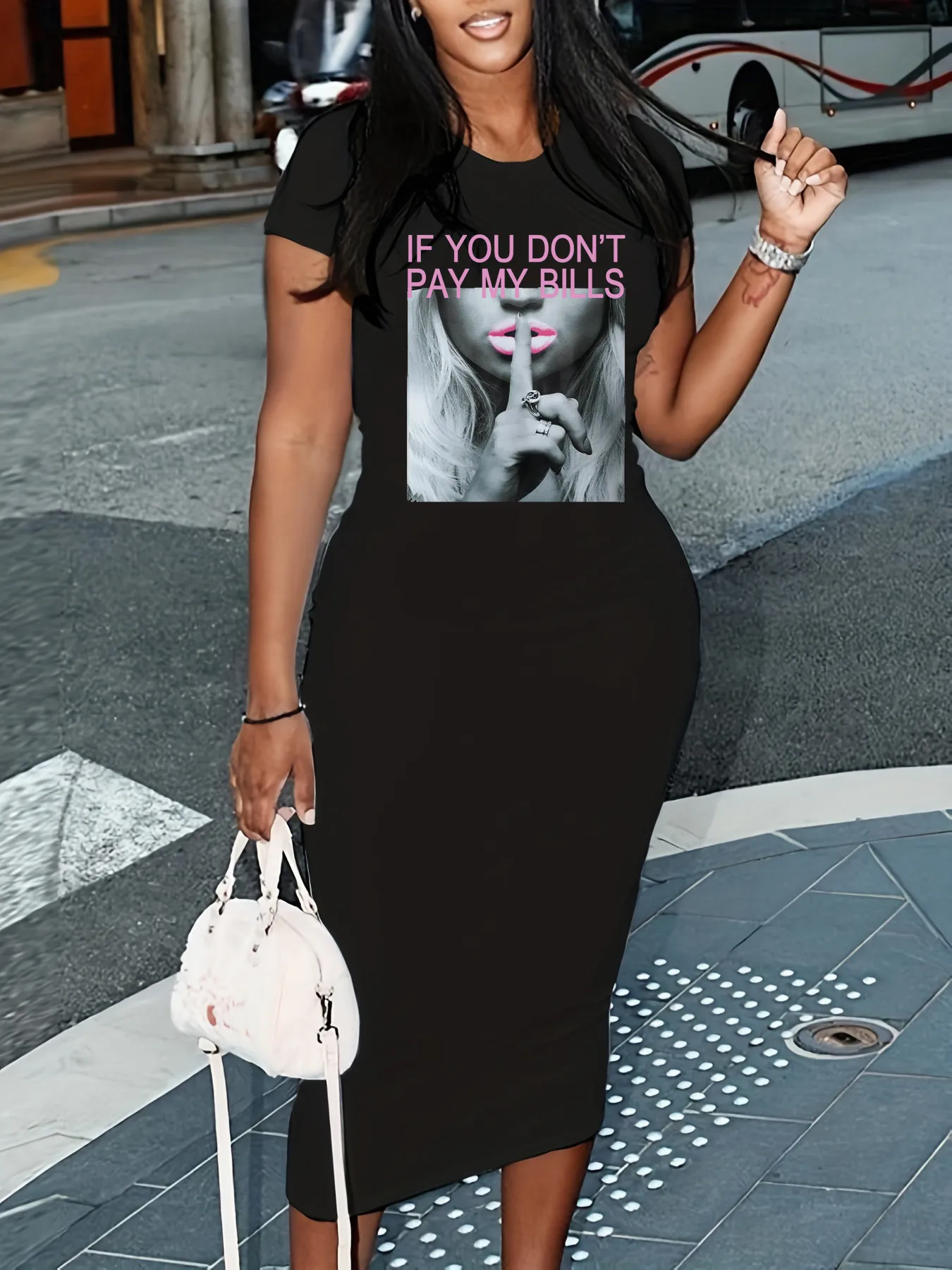 slim fit dress slacks T-Shirt Maxi Dress Grey / Large