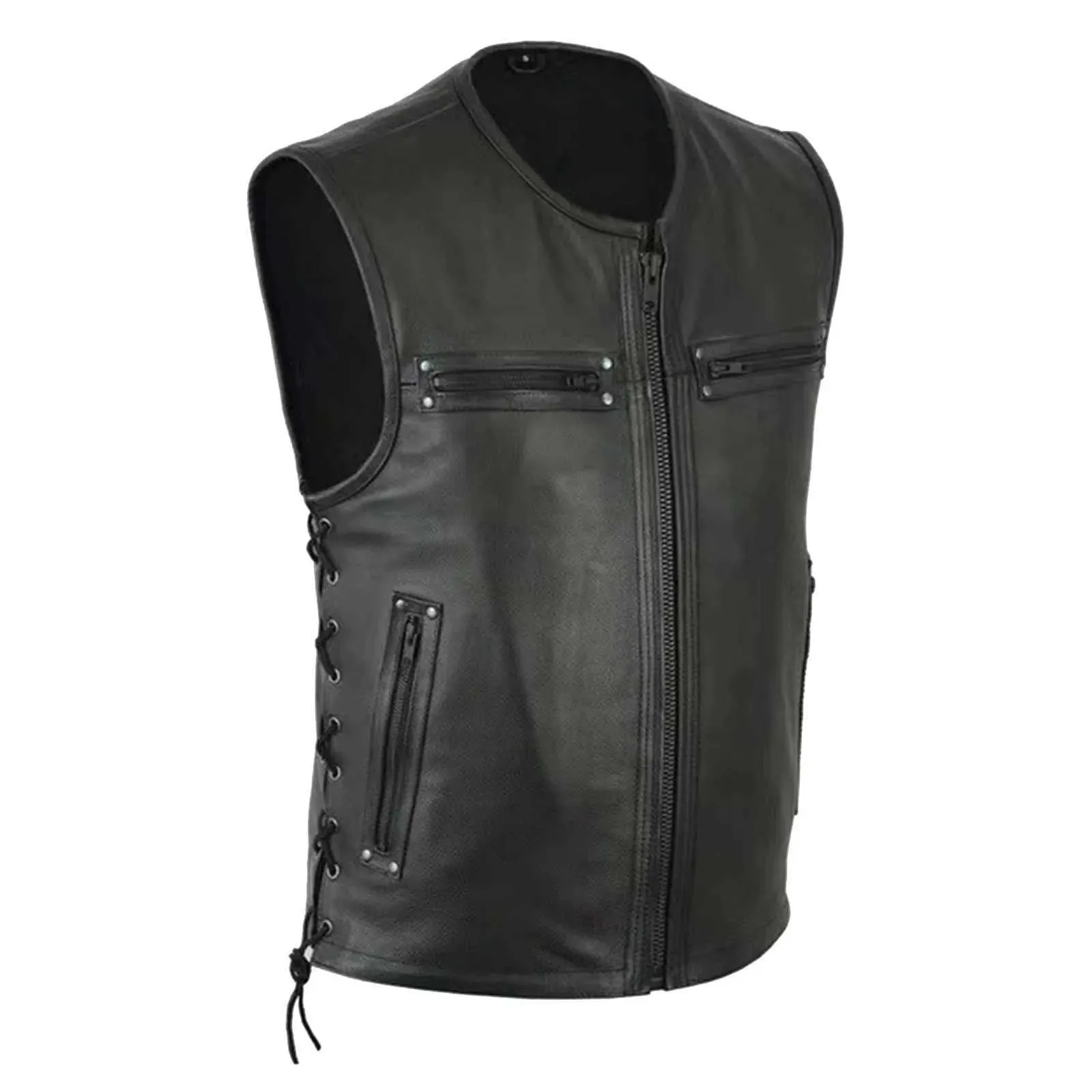 Jafrum Leather Vest Vintage Leather Jafrum Leather Vest For Men