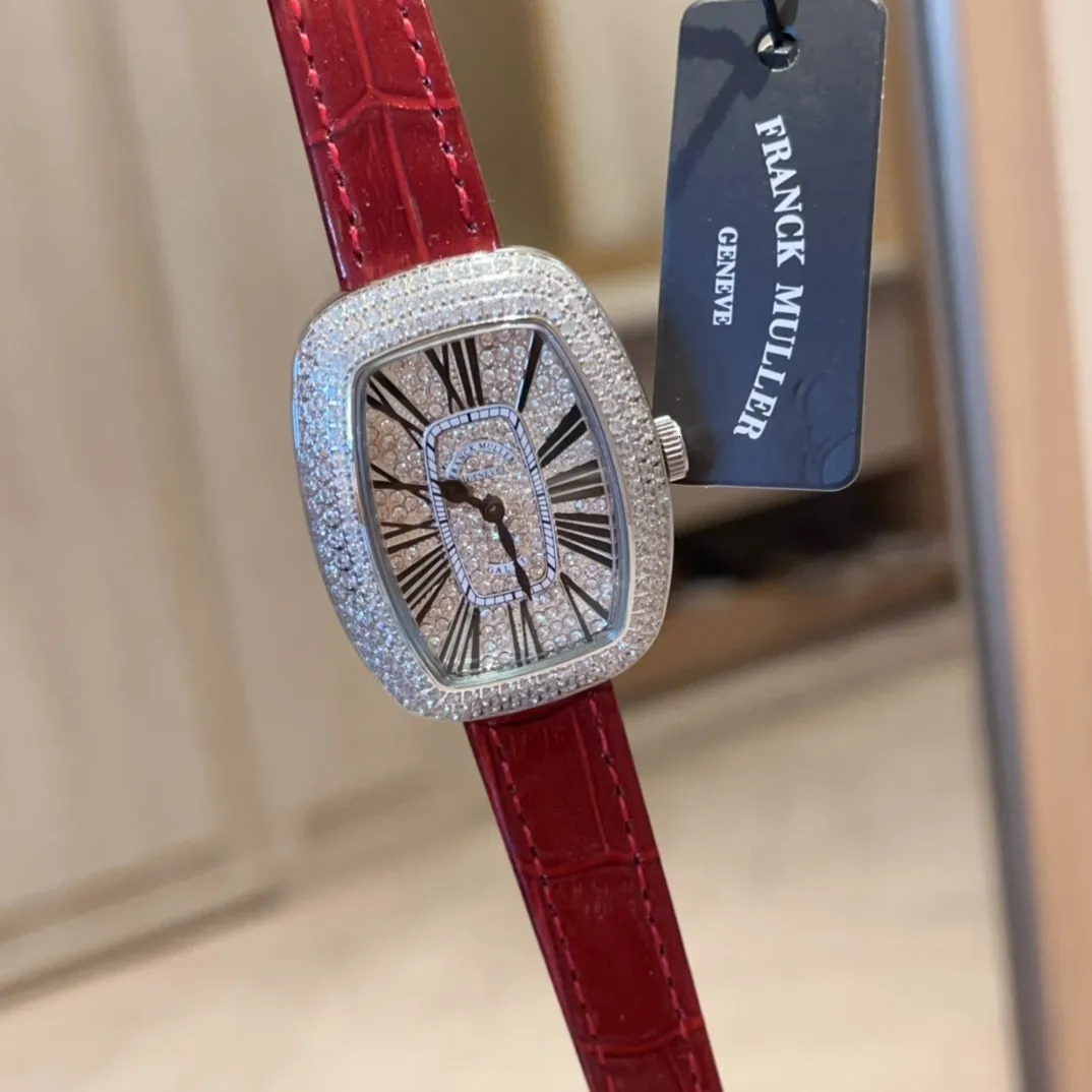 frank mueller watches diamond menwatch bust down dial uhren QI7O designer 5A high quality quartz movement uhr iced out orologio reloj luxe date montre