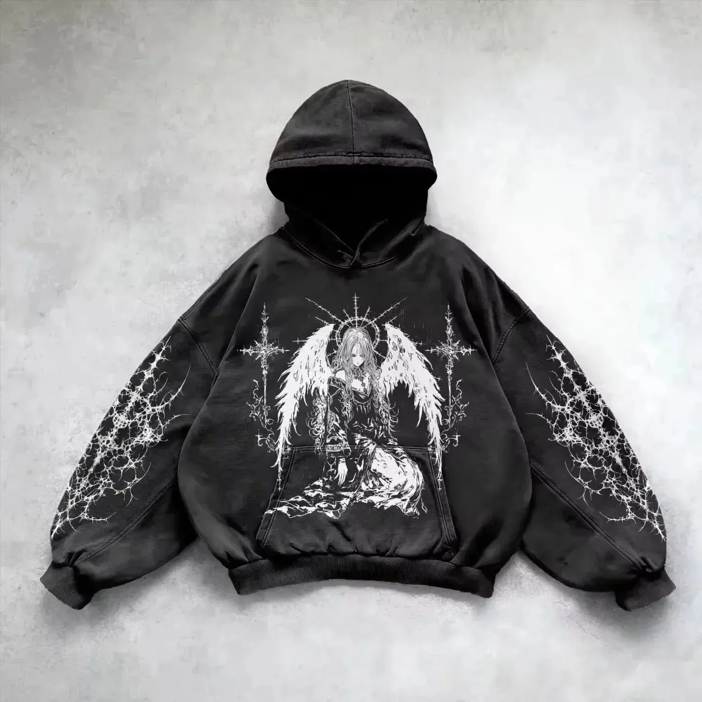 トップス Y2K archive MISBHV clash black hoodie 2001 Co Hoodie Black