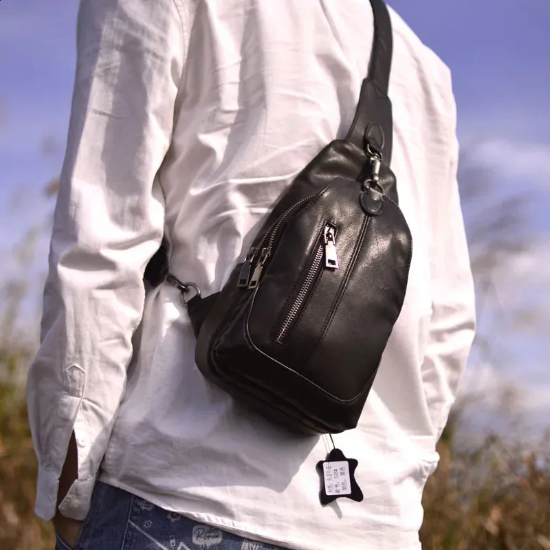 Cowhide Handbags: Slim Leather Crossbody Bag, Unisex Design Cowhide Handbags: Slim Leather Crossbody Bag, Unisex Design