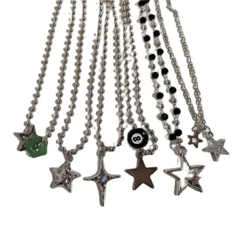 アクセサリー OPIUM- grunge spiral silver necklace Y2K New Trendy Vintage Spiral Pendant Necklace Women Men Y2K