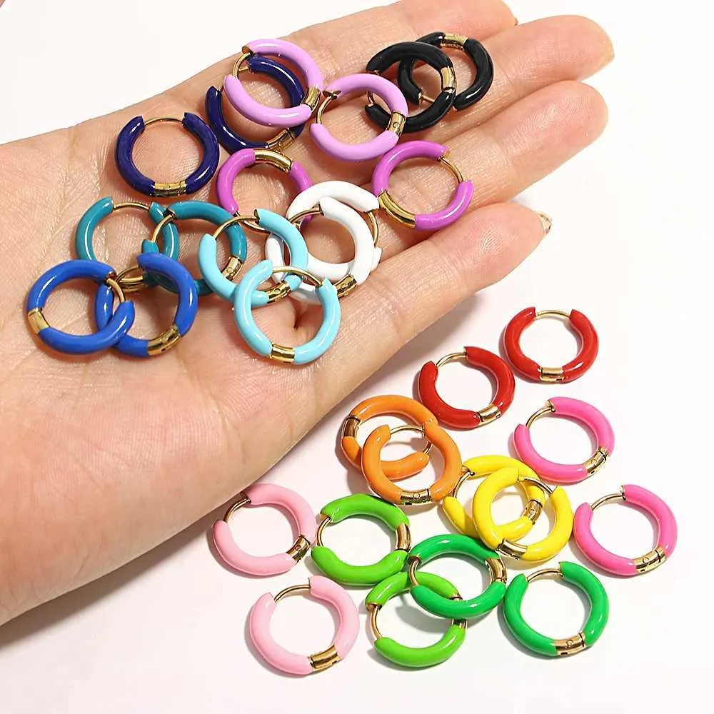 Set Di 3 Orecchini A Cerchio In Argento Per Donna, Piccoli E Ipoallergenici, Con Zirconi, Per Piercing Multipli