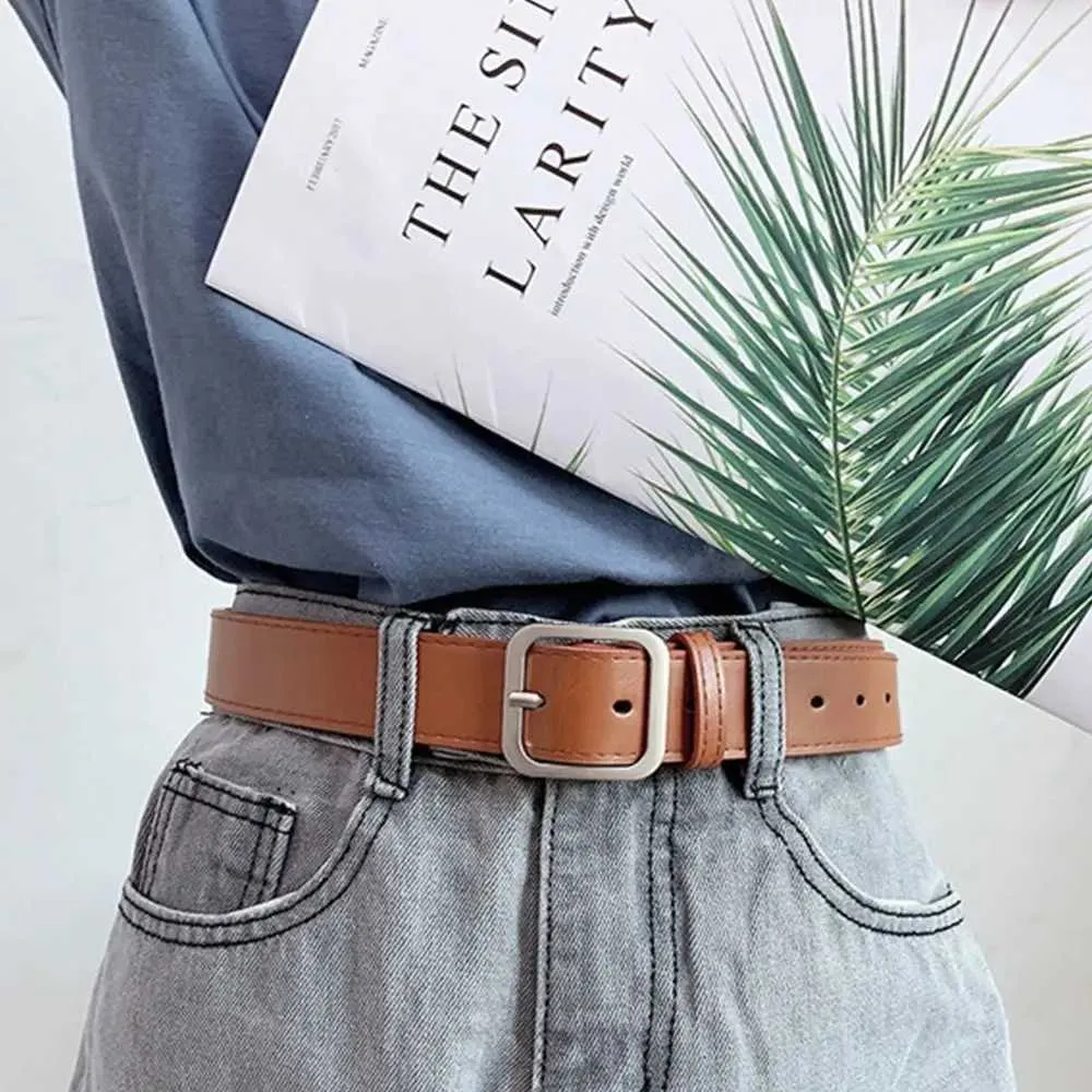 【美品】Time is on HOGATA square buckle belt Women's Square Buckle Belt - A New Day™ Black S : Target