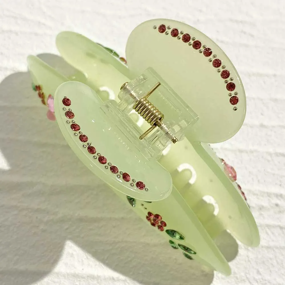 2 Pack Handmade Flower Acetate Claw Clips Large Stylish Hair Accessories Acetate Flower Hair Claw - Etsy main image 3