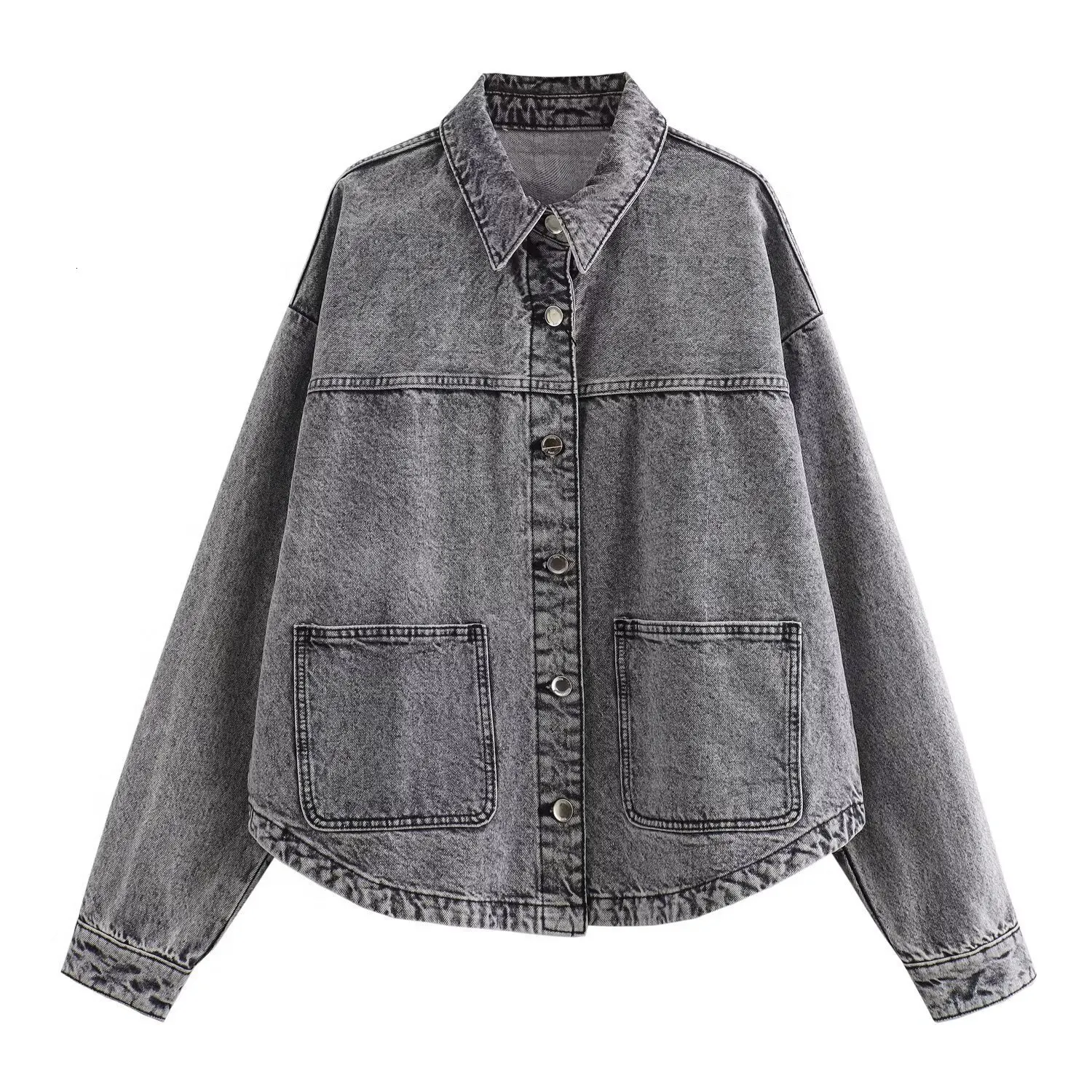Womens Casual Cowboy Jacket Coat - Denim Western Style