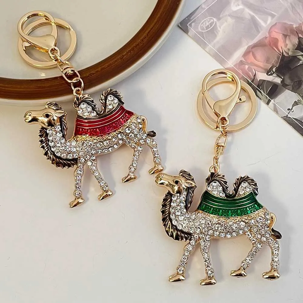 Luxury Rhinestone Crystal Camel Keychain - Dubai Souvenir - Enamel Car ...