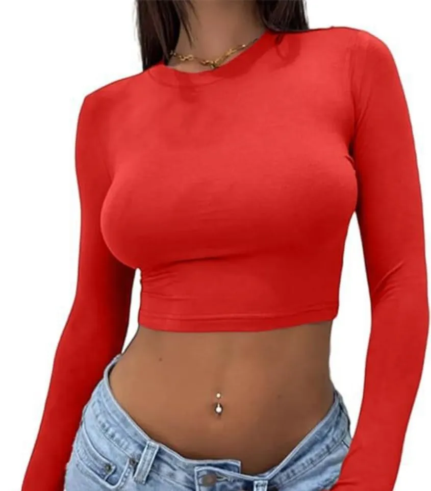 Womens T Shirts Sexy Girl Solid Color Round... From Cnlongbida, $9.46 |  DHgate.Com