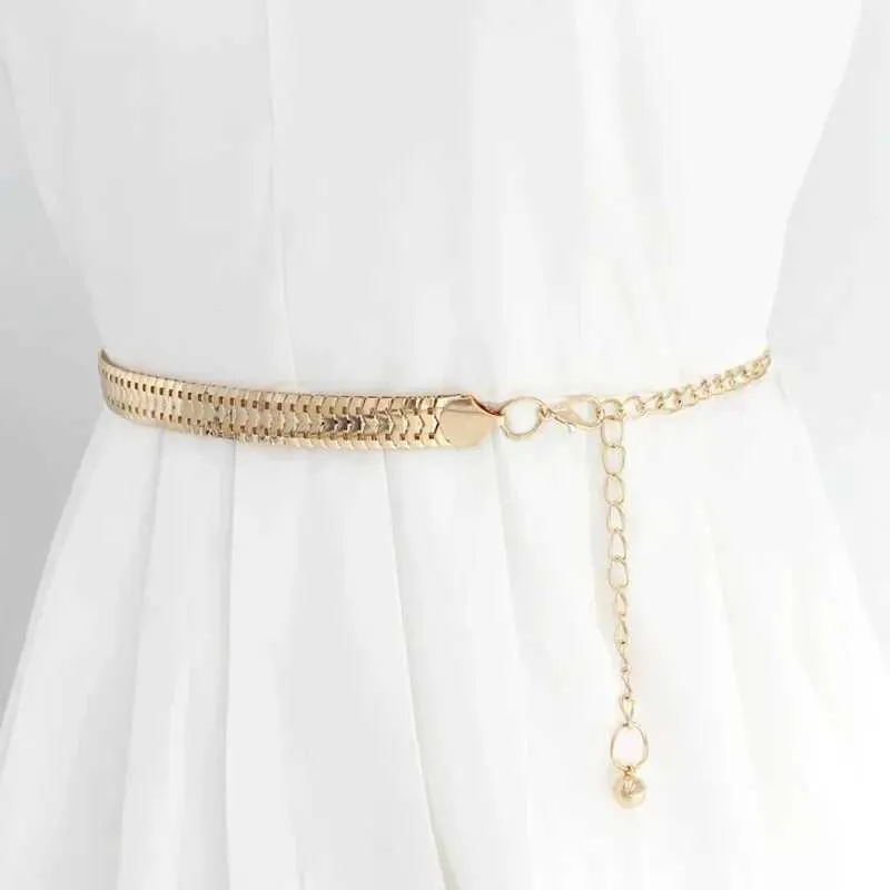 Elegant Female Waist Chain Gold Chain Belts For Women, Fashionable