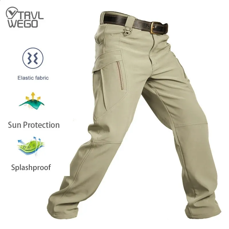 Pantalon De Randonnée Homme YOUYING – Imperméable, Séchage Rapide, Cargo Ample, Multi-poches - 4