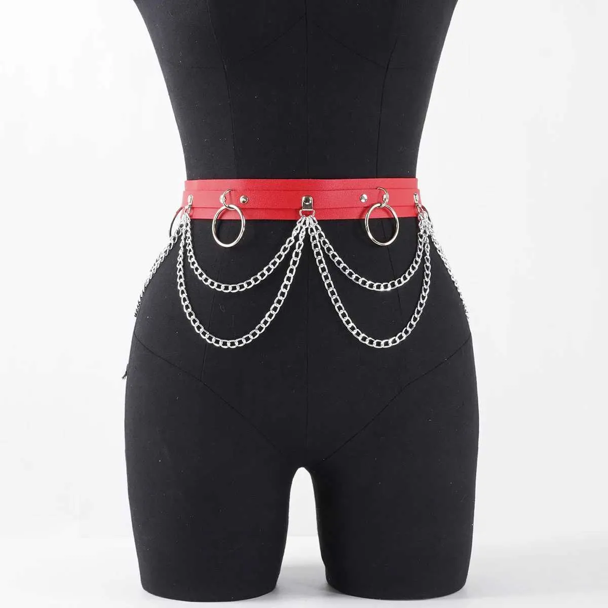 Leather Harnesses For Women Adjustable Waist Belt Leg Harness Body