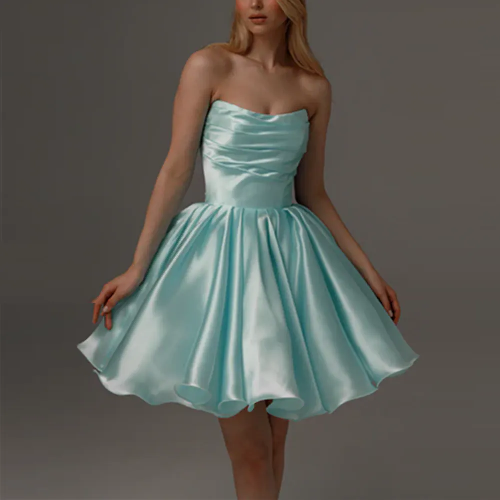 Aquamarine Strapless Evening Gown: Detachable Straps, Perfect for Prom &  Parties! Shop Now! from Dhgate Homecoming Dresses - price 107.54