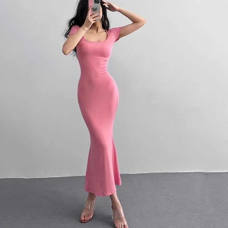 Elegant Solid Color Maxi Dress Womens Slim Fit... From Girl_legend, $18.47  In Bulk | DHgate.Com