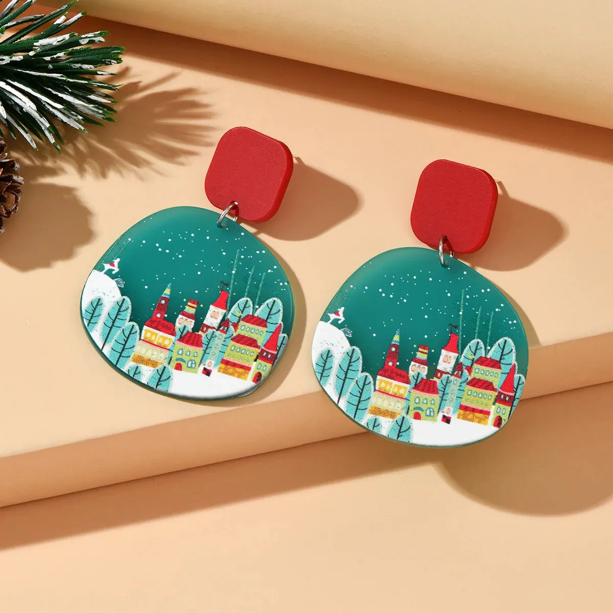 Christmas Tree Earrings For Women | Colorful Rhinestone Crystal Dangle Earrings, Xmas Holiday Jewelry Gift - View #10