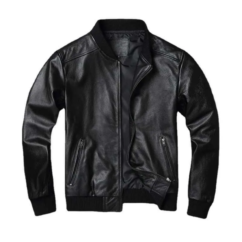 Save Big on Bulk Genuine Leather Mens Bomber Jacket Mens Black Faux Leather  Jacket, Short Denim Bomber Jacket: Genuine Leather Denim Blend