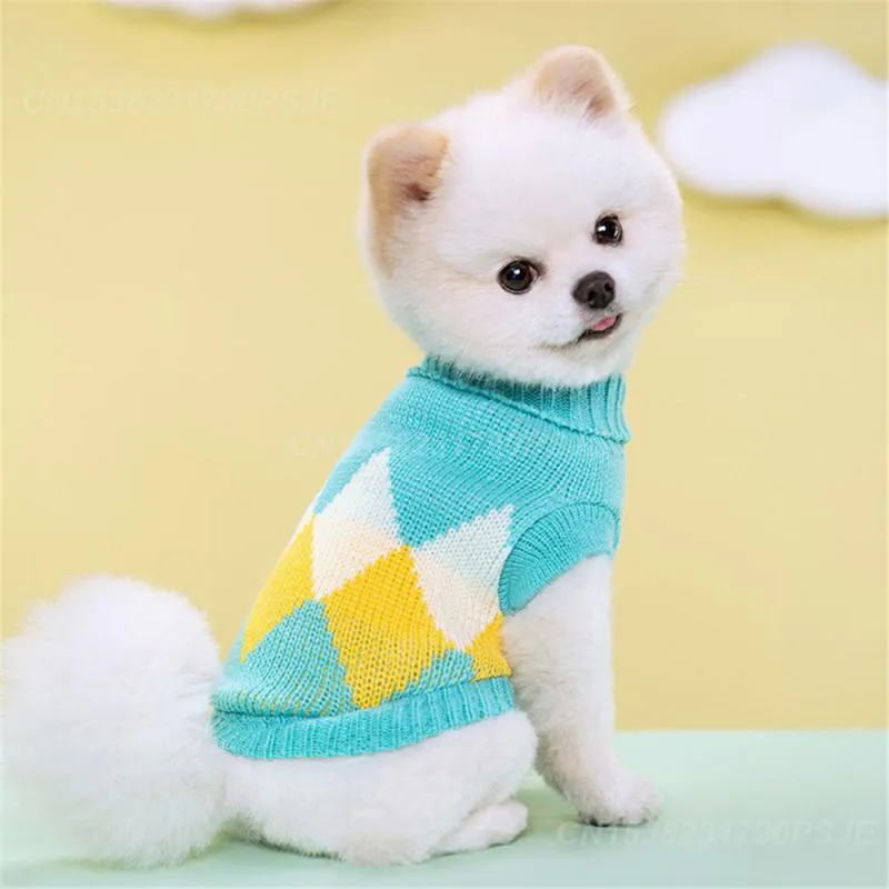 Premium Knitted Turtleneck Sweater for Small Dogs Soft Warm Dog