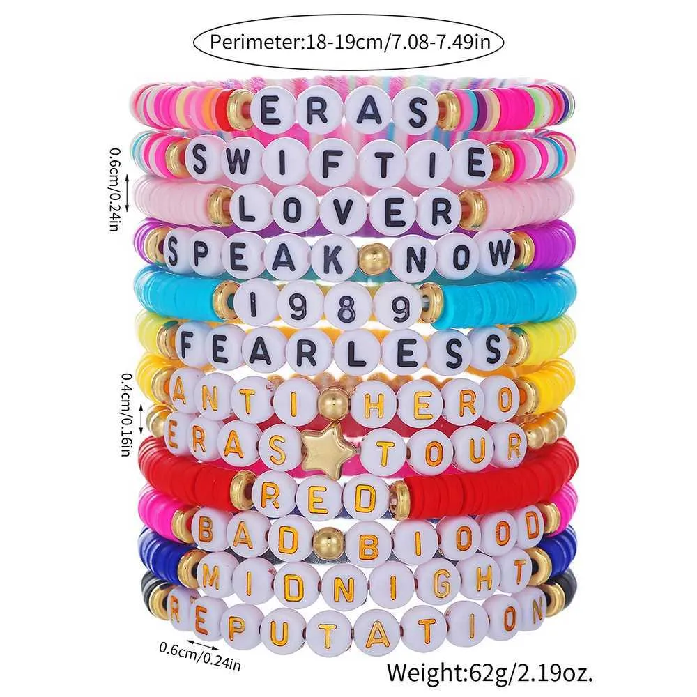Taylor Swift Music Concert Friendship Bracelet Set Vintage Boho Style  Polymer Bead Bracelet Set For Women Couple BraceletX240912 From  Little_sissy, $9.62 | DHgate.Com