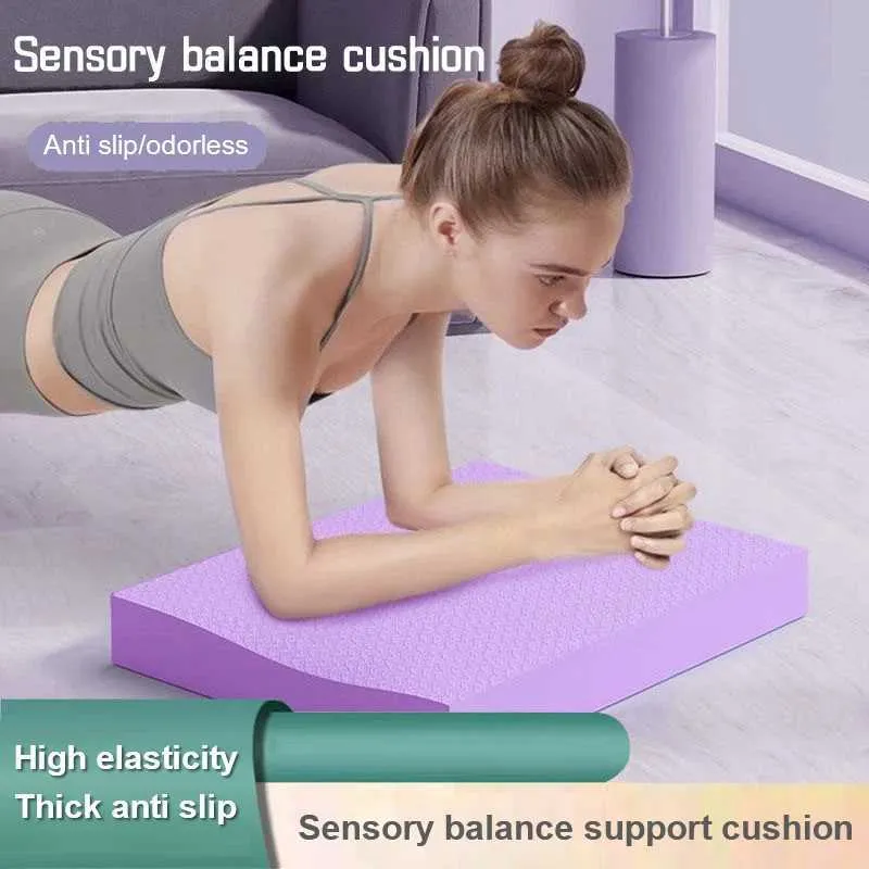 Coussin D'Équilibre En TPE Haute Densité - Antidérapant, Imperméable 45x40x2 Cm - Pour Yoga, Rééducation Et Entraînement De Stabilité