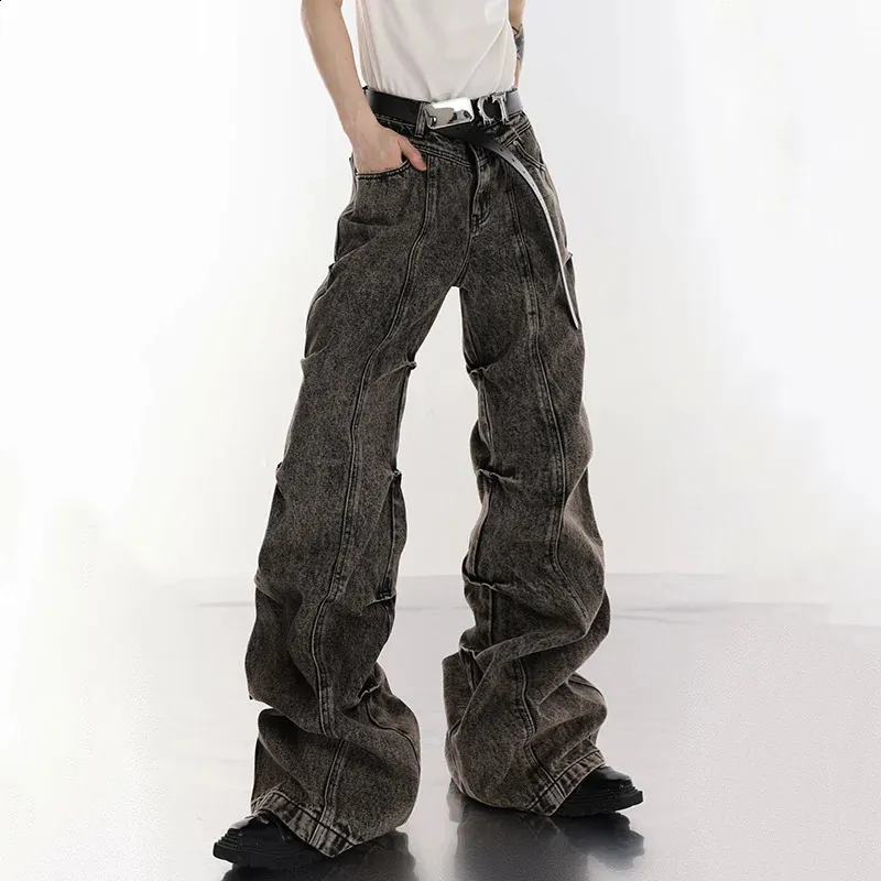 NOYMEI Vintage Y2K Wide Leg wide leg denim jeans with