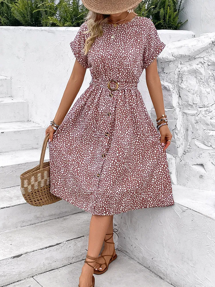 European Style Dresses: Elegant Printed Dress For... From Yantop01, $23.52  In Bulk | DHgate.Com