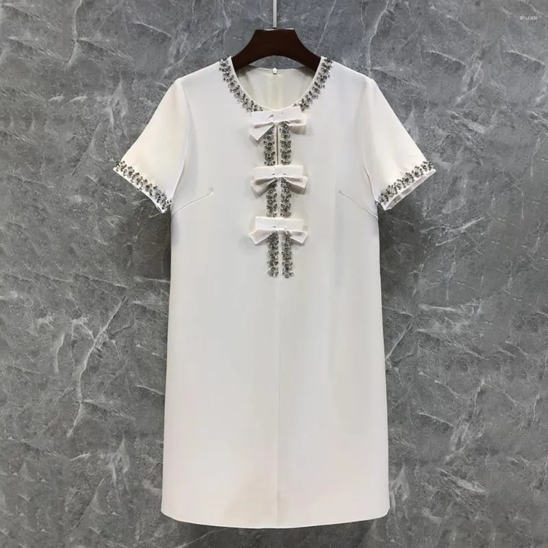 open lace back dress Dolly High End White Silver Glitter Deep V-Neck High Waist Long Party Dress-Xen L / White main image 1