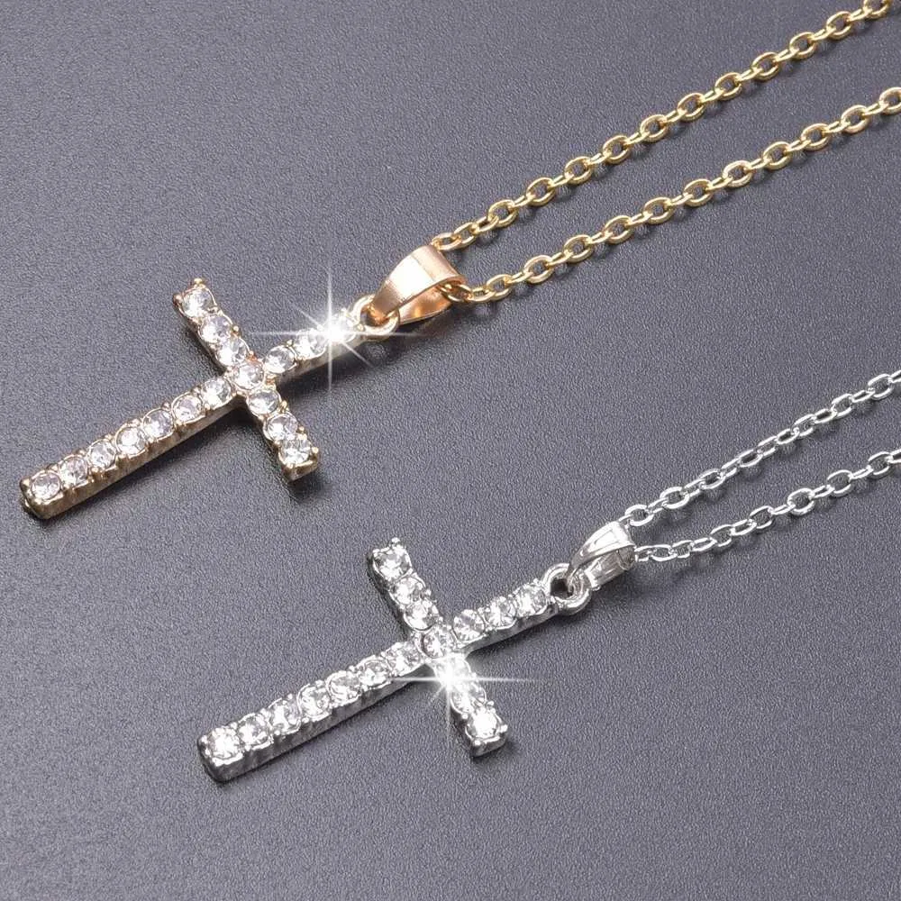 Stainless Steel Crosses Jewelry: Fashionable Cross Rhinestone