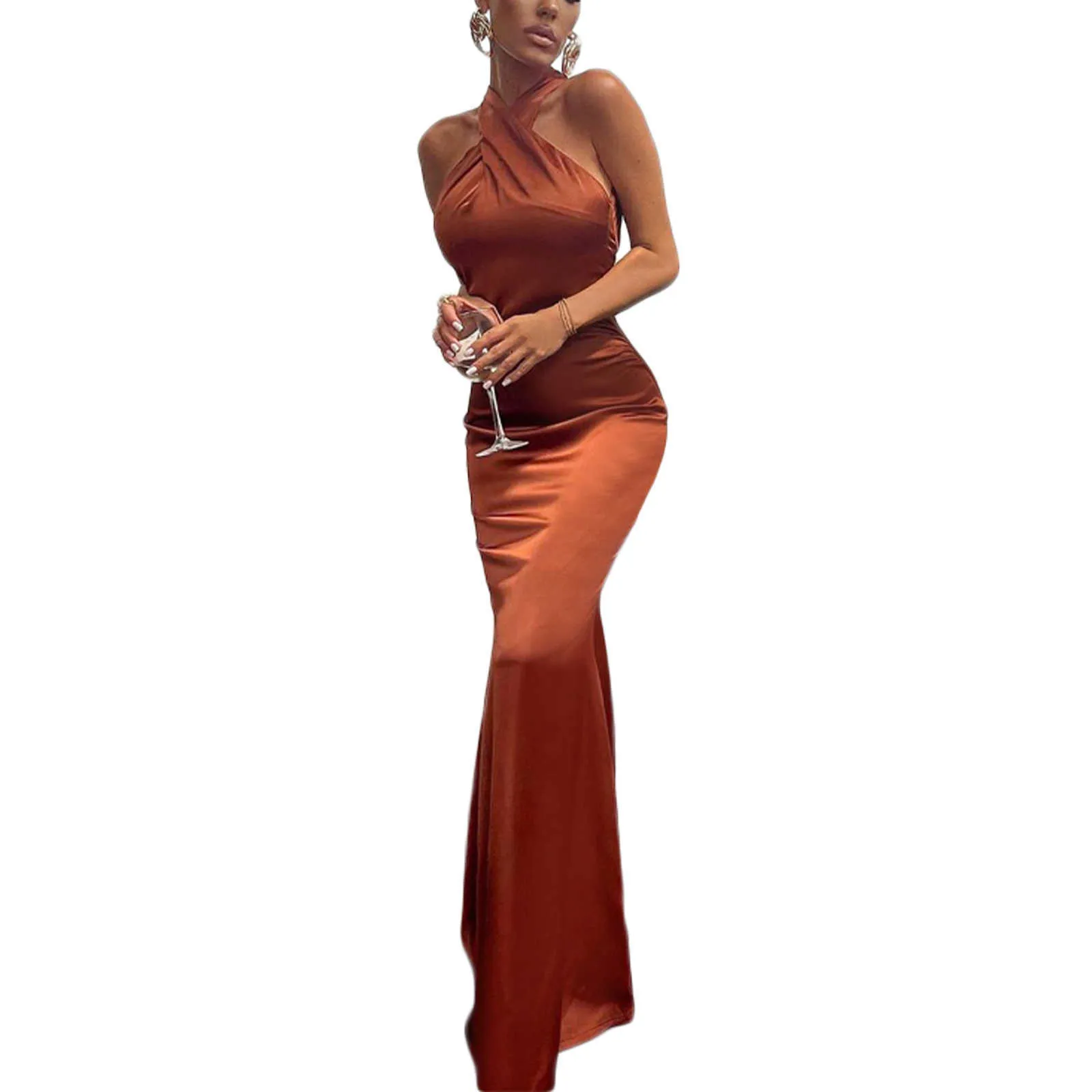 halter cocktail & party dresses Ever-Pretty Amber Bloom Print Floral High Low Midi Dress for Summer Wedding Guests