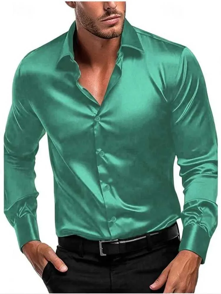 Mens Satin Silk Dress Shirt Long Sleeve Casual... From Paris_012, $10.27 | DHgate.Com Mens Satin Silk Dress Shirt Long Sleeve Casual... From Paris_012, $10.27 | DHgate.Com