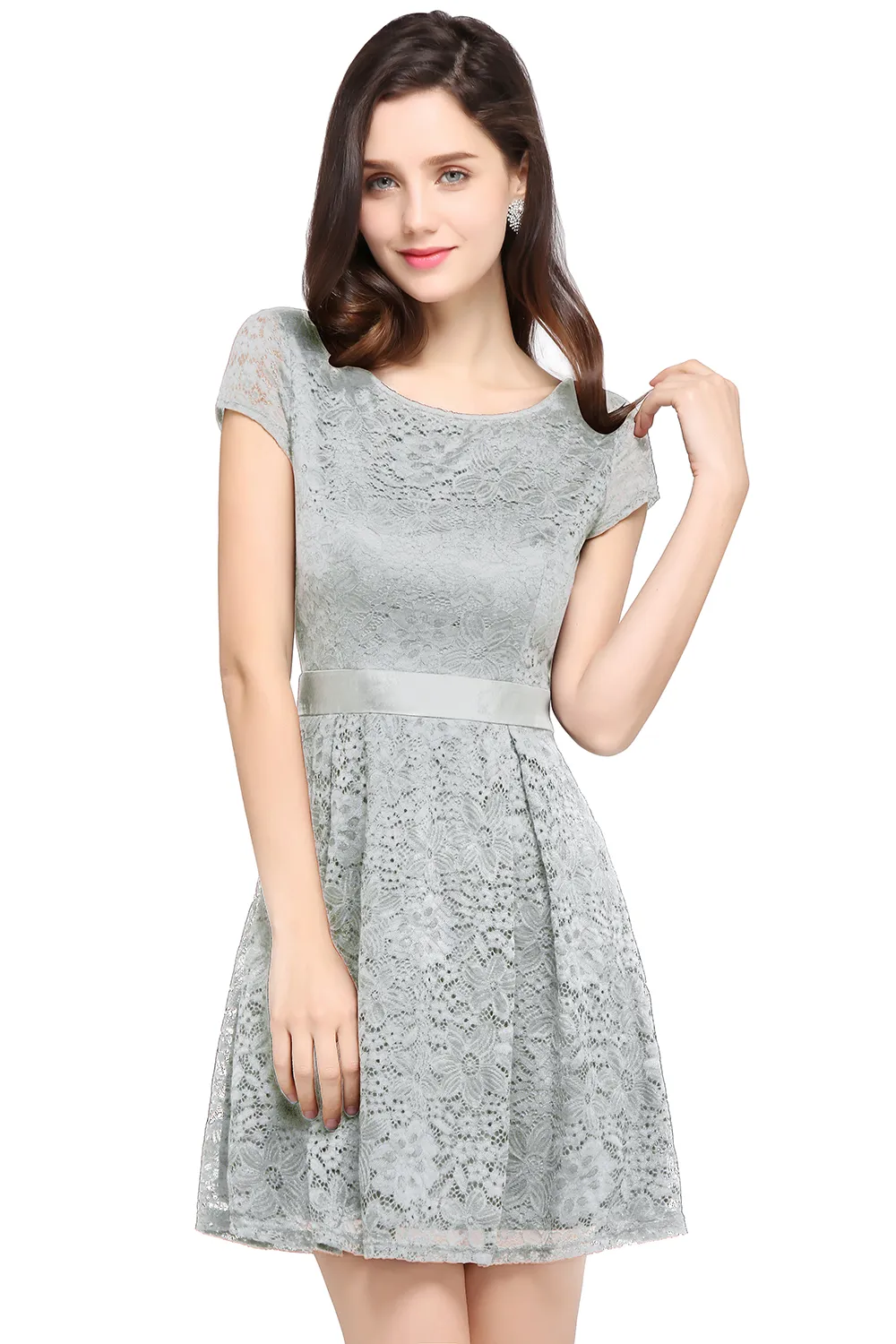 Black Lace Cocktail Dress with Sash, Cap Sleeves, Backless, Mini,  Homecoming Prom from Dhgate Cocktail Dresses