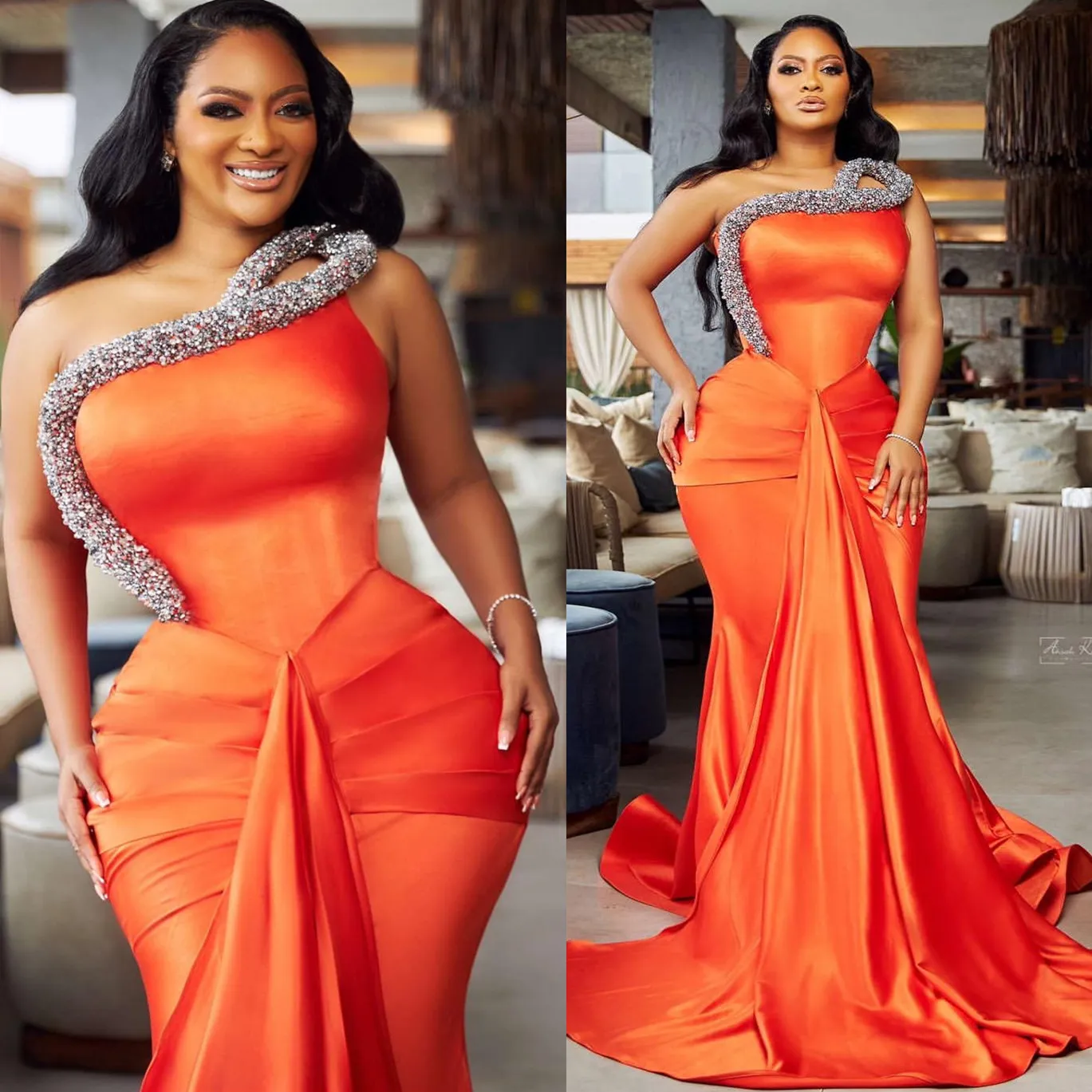 2024 Orange Mermaid Prom Dresses For Special... From Chic_cheap, $123.87 |  DHgate.Com