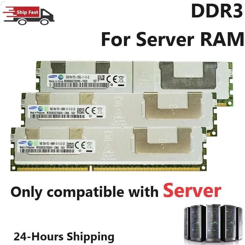 Save Big on Bulk Server Ram Ddr3 High Performance DDR3 ECC Server Memory  4GB, 8GB, 16GB, 32GB PC3 RAM Compatible With X79 LGA 2011 Motherboards  Best