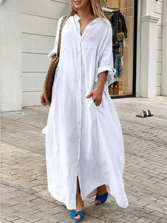 white christmas dresses OFF SHOULDER DRESS IN JERSEY - Urchin - Heavy Cotton Linen Jersey - Women main image 0