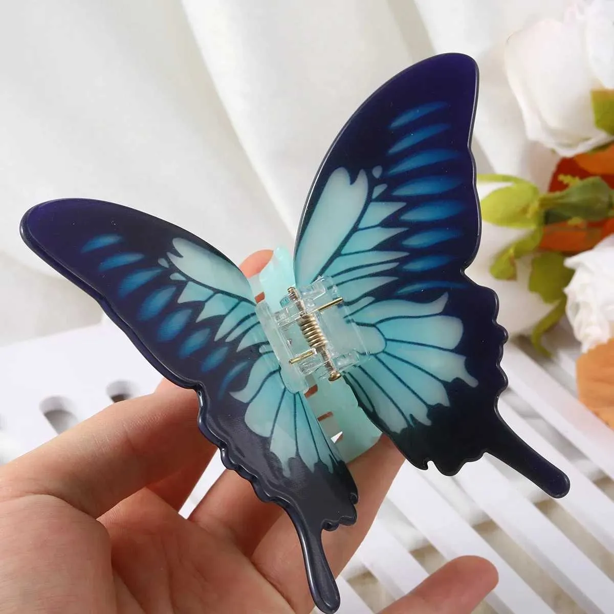 YHJ French Romantic Butterfly Acetate Hair Claw Clip... From  display picture 3