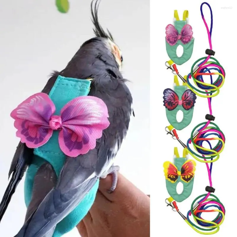 Professional Bird Flight Diaper, Soft Washable Parrot Harness with Leash