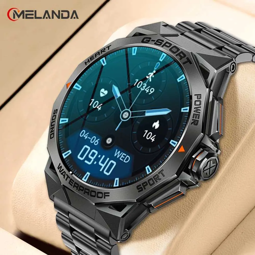 Save Big on Bulk Mobile Phone Smart Watch Wristwatches Melanda AMOLED  HD Bluetooth Call Smart Watch For Mens Sports And Fitness IP68 Waterproof 