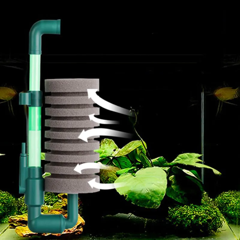 thumbnail image 2 of Double Sponge Filter For Aquarium – Air Pump Driven Biological Filtration Tool 2 of 4