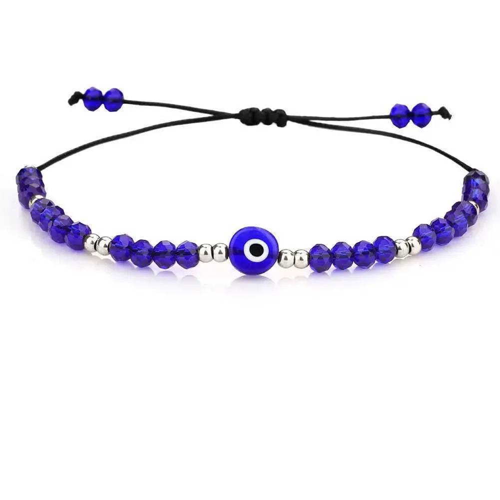 COLORFUL BLING Evil Eye Wish Bracelet Set - 2pcs Adjustable Handmade Cord Bracelets For Protection & Luck - View #10