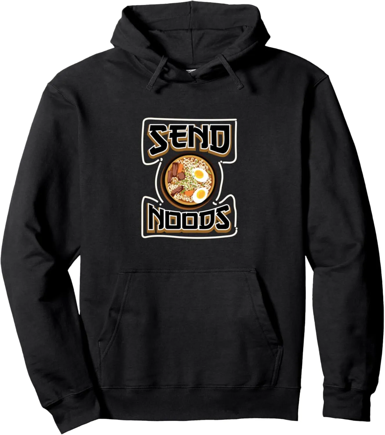 Noodle Shop Inspired Pullover Hoodie: Funny Hoodie, Unisex Ramen