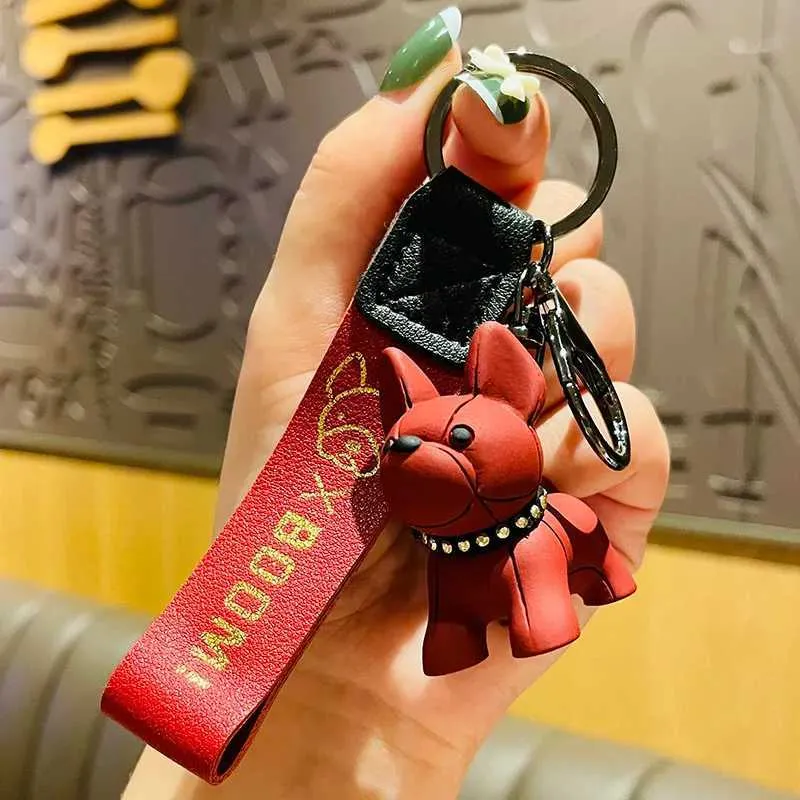 Cartoon Astronaut Bear Keychain - Plush Keyring with