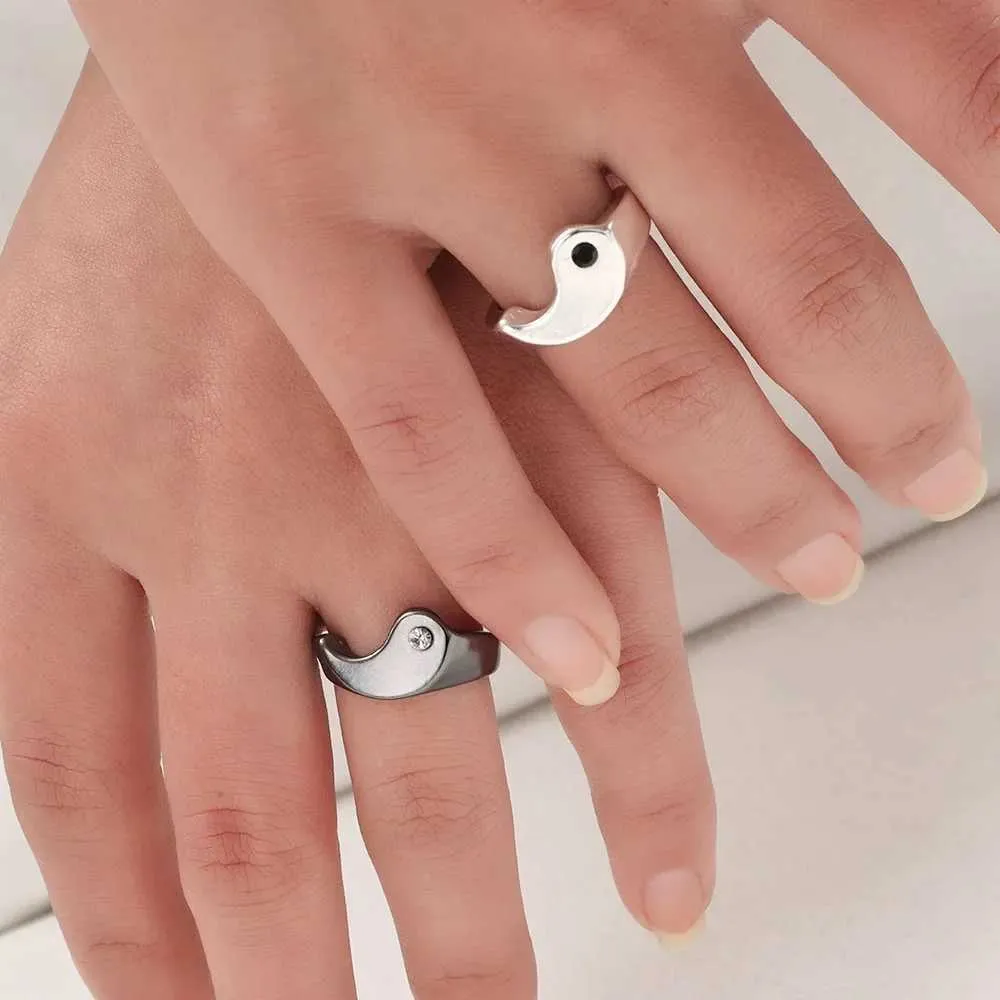 Ring Sets Yin And Yang Matching Rings Yin Yang Matching Rings Pcs