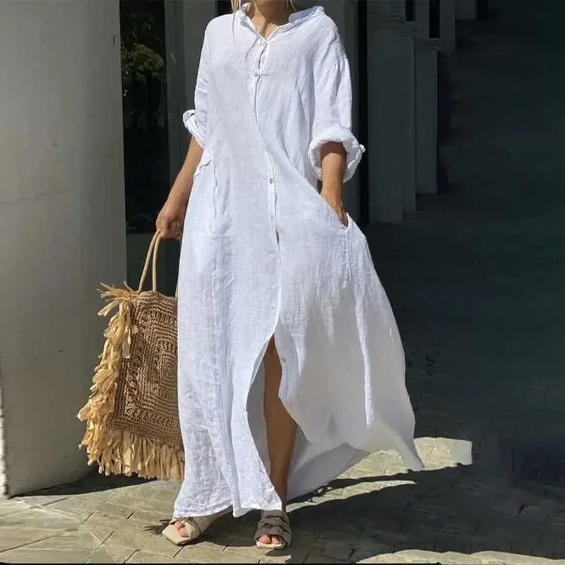 white christmas dresses Tiered Cotton Maxi Dress main image 1